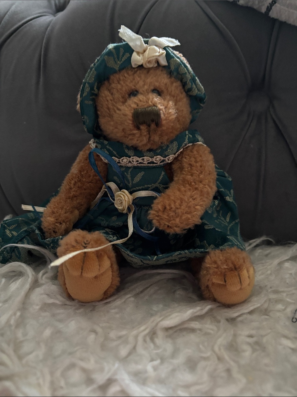 Rare! Vintage Victorian Plush bear28